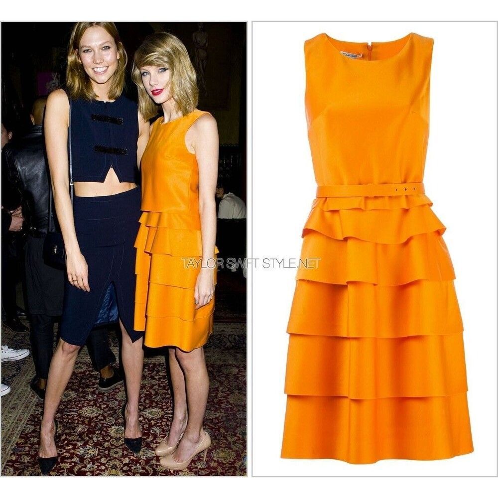 $2590 OSCAR DE LA RENTA Virgin Wool Silk Dress Sz 12